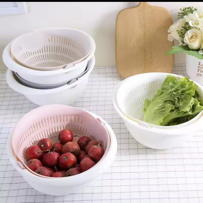 Rotating Drain Basket & Bowl Set (2 Peices)