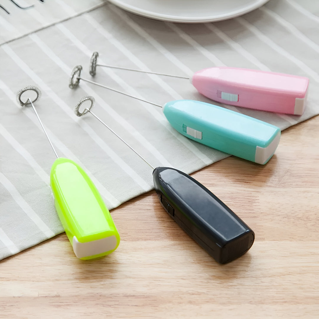 Portable Handheld Electric Milk Frother & Mini Drink Mixer