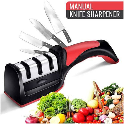 3-Stage Manual Knife Sharpener