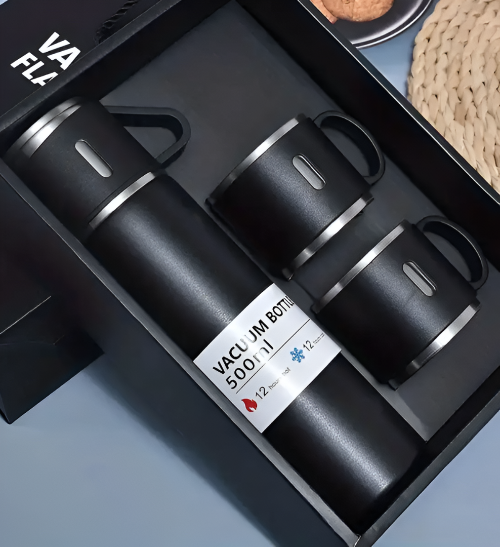 2-in-1 Dual-Use Vacuum Flask & Cup Set - 500ml